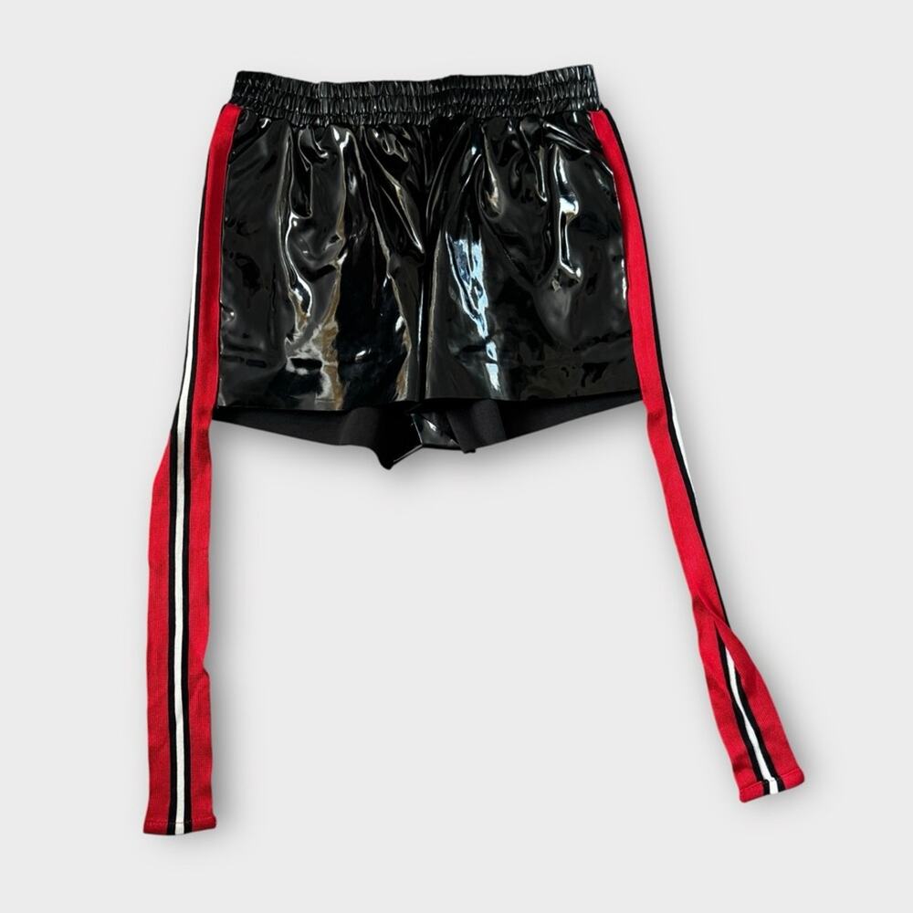 Black and Red Women's Athletic Shorts